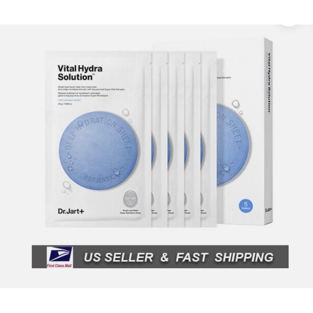 Dr. Jart+ Vital Hydra Solution Sheet Masks 5 sheets 
25g